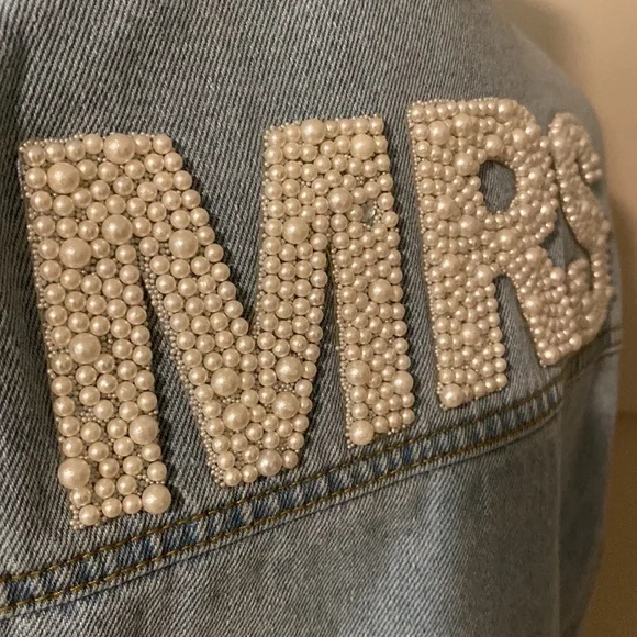 Untamed Petals Embellished MRS Jean Jacket - Picture 3 of 5